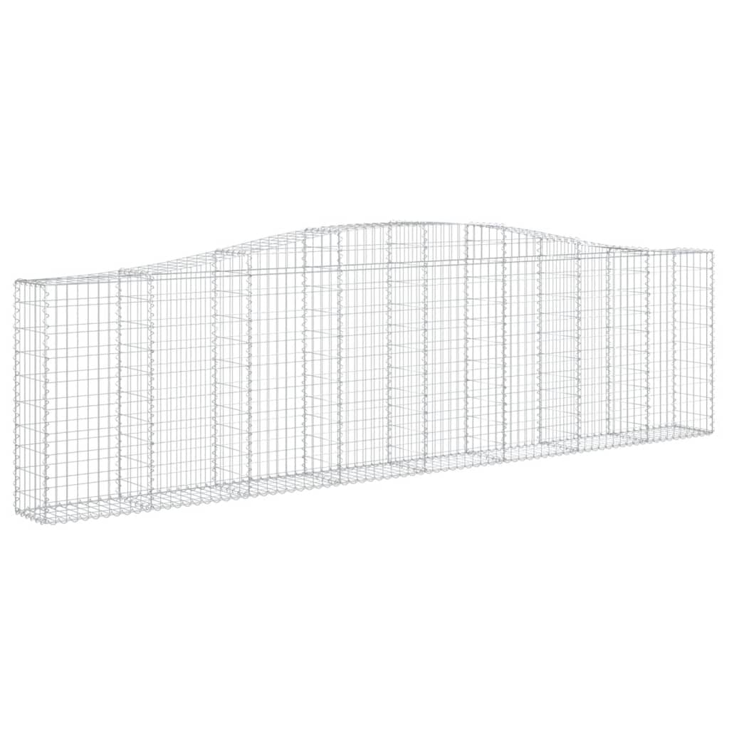 Cesti Gabbioni ad Arco 15 pz 400x30x100/120 cm Ferro Zincato