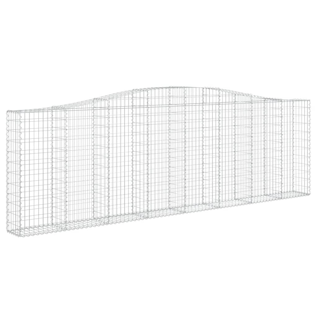 Cesti Gabbioni ad Arco 9 pz 400x30x120/140 cm Ferro Zincato