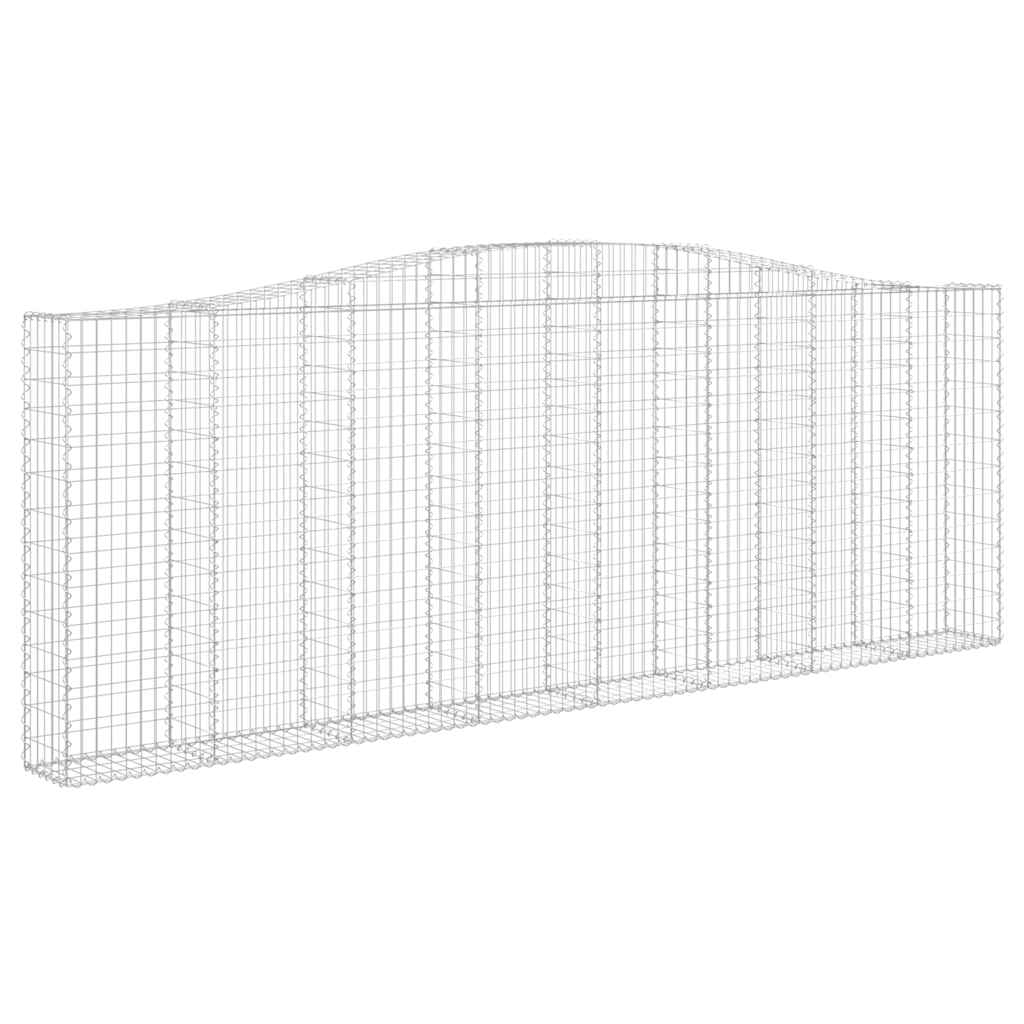 Cesti Gabbioni ad Arco 20 pz 400x30x140/160 cm Ferro Zincato