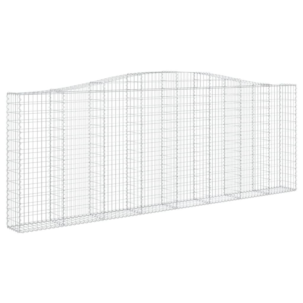 Cesti Gabbioni ad Arco 25 pz 400x30x140/160 cm Ferro Zincato