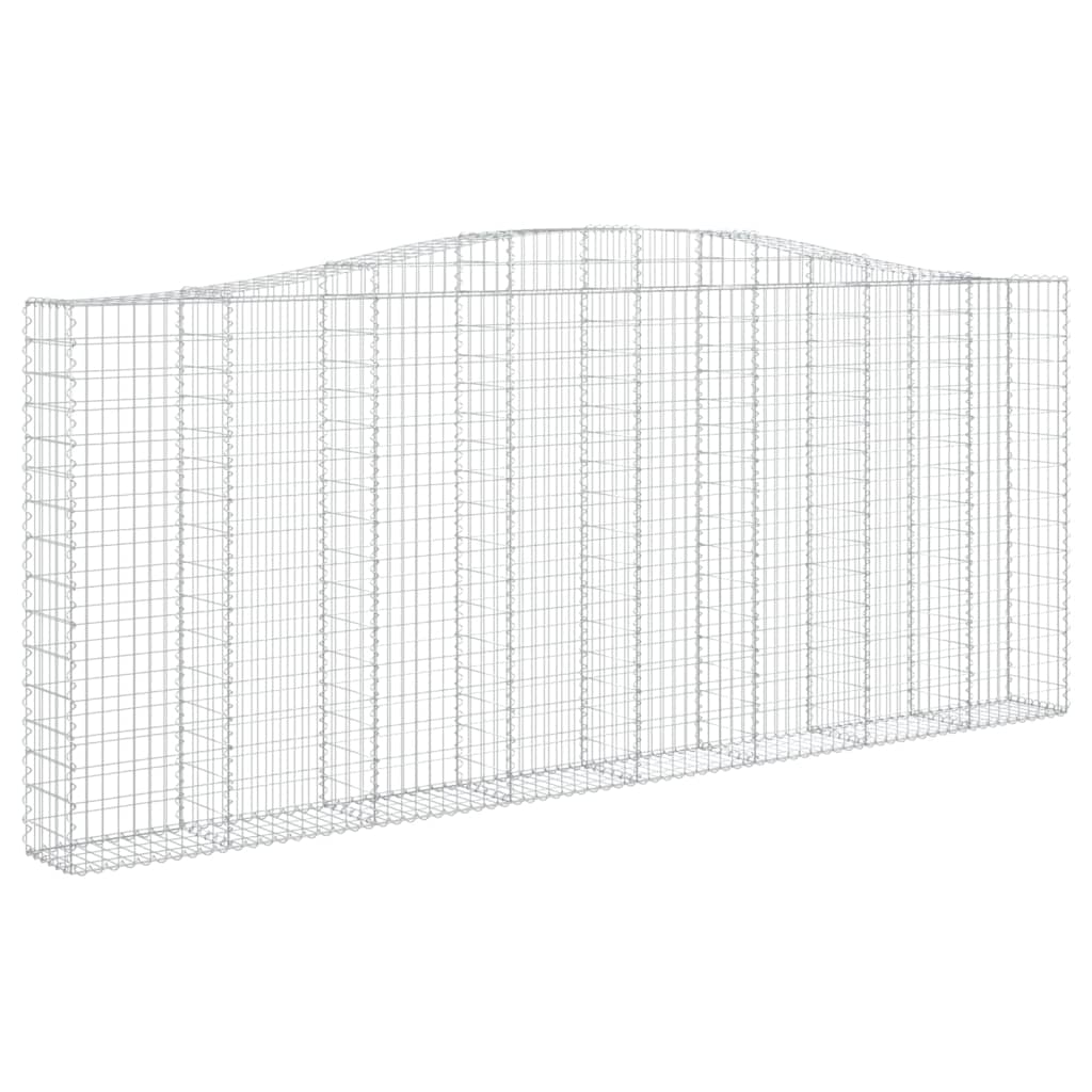 Cesti Gabbioni ad Arco 6 pz 400x30x160/180 cm Ferro Zincato