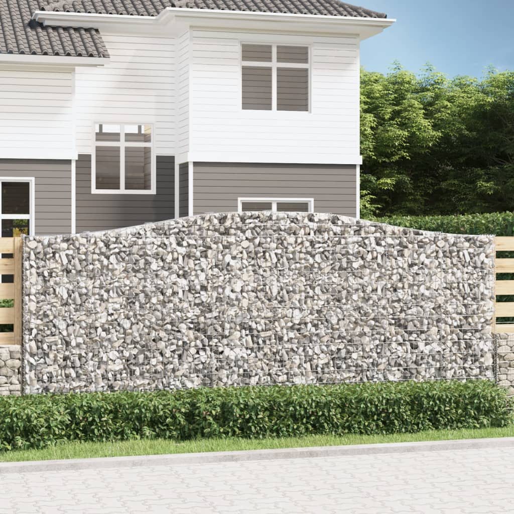Cesti Gabbioni ad Arco 25 pz 400x30x160/180 cm Ferro Zincato