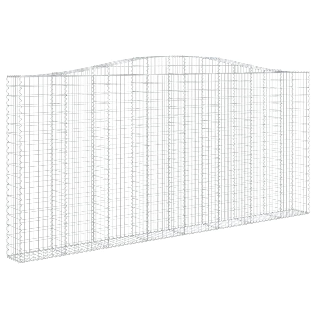 Cesti Gabbioni ad Arco 25 pz 400x30x180/200 cm Ferro Zincato