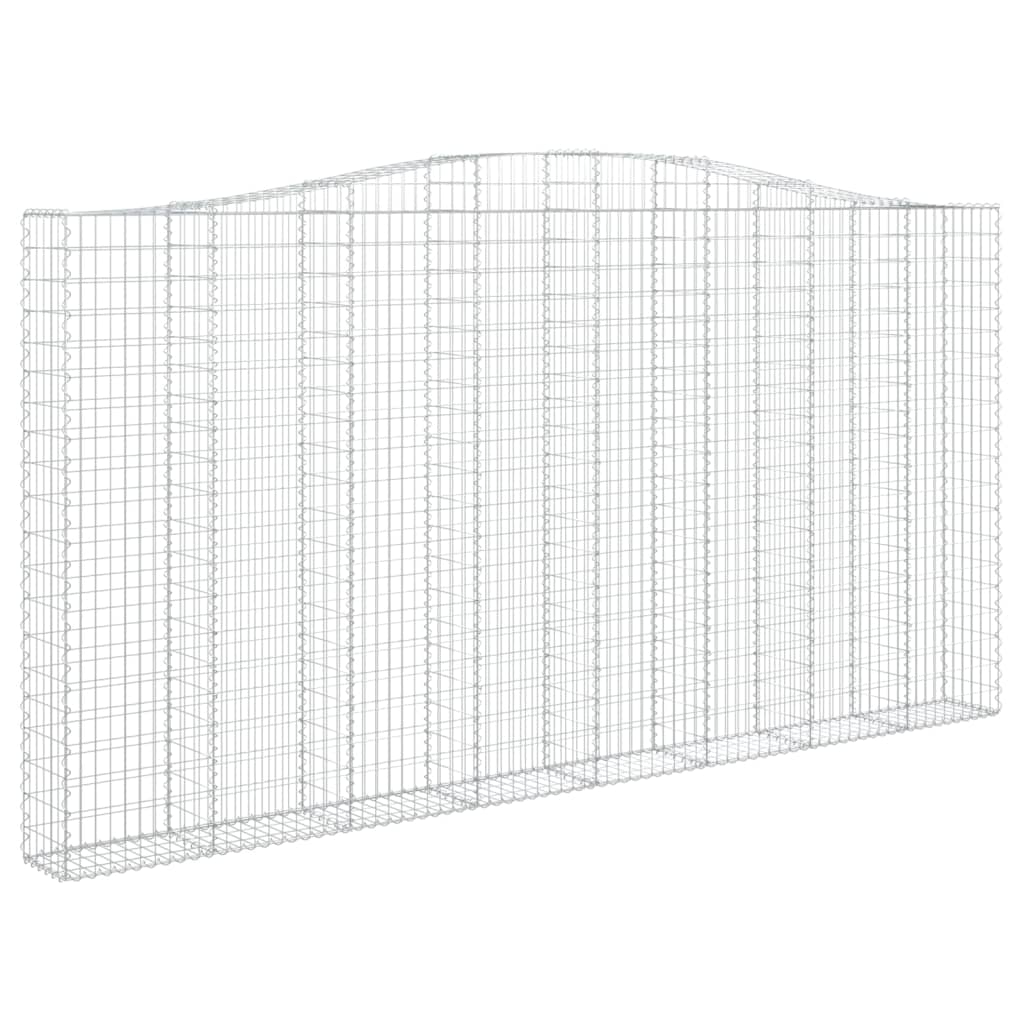 Cesti Gabbioni ad Arco 5 pz 400x30x200/220 cm Ferro Zincato
