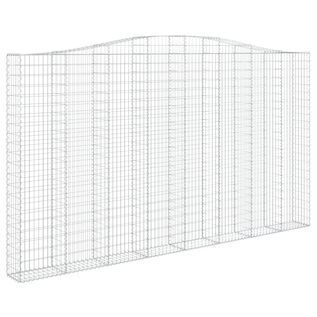 Cesti Gabbioni ad Arco 9 pz 400x30x220/240 cm Ferro Zincato