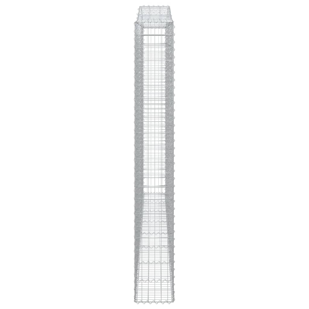 Cesti Gabbioni ad Arco 9 pz 400x30x220/240 cm Ferro Zincato