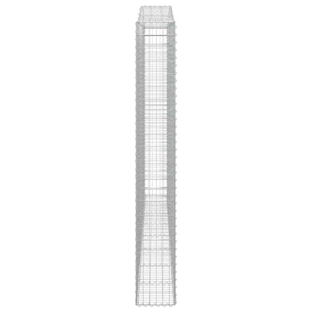 Cesti Gabbioni ad Arco 15 pz 400x30x220/240 cm Ferro Zincato