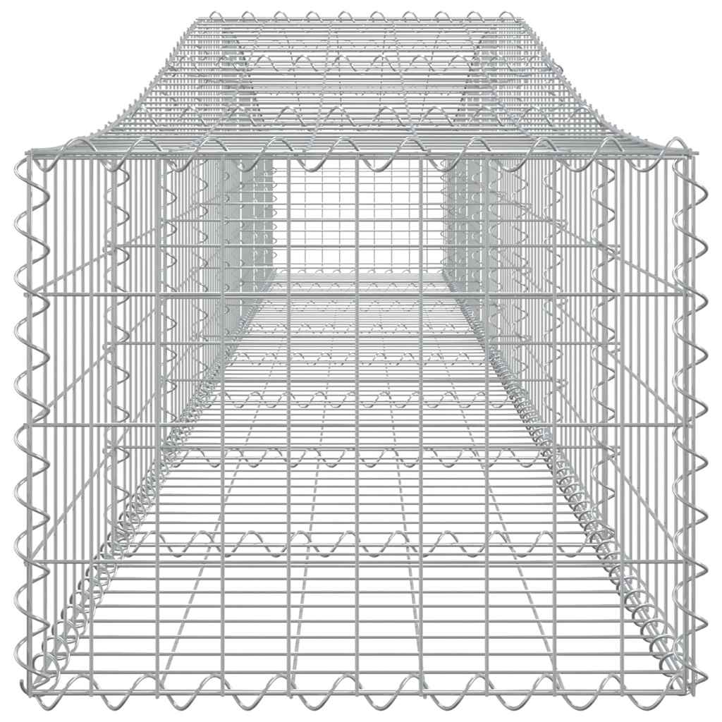 Cesti Gabbioni ad Arco 3 pz 400x50x40/60 cm Ferro Zincato