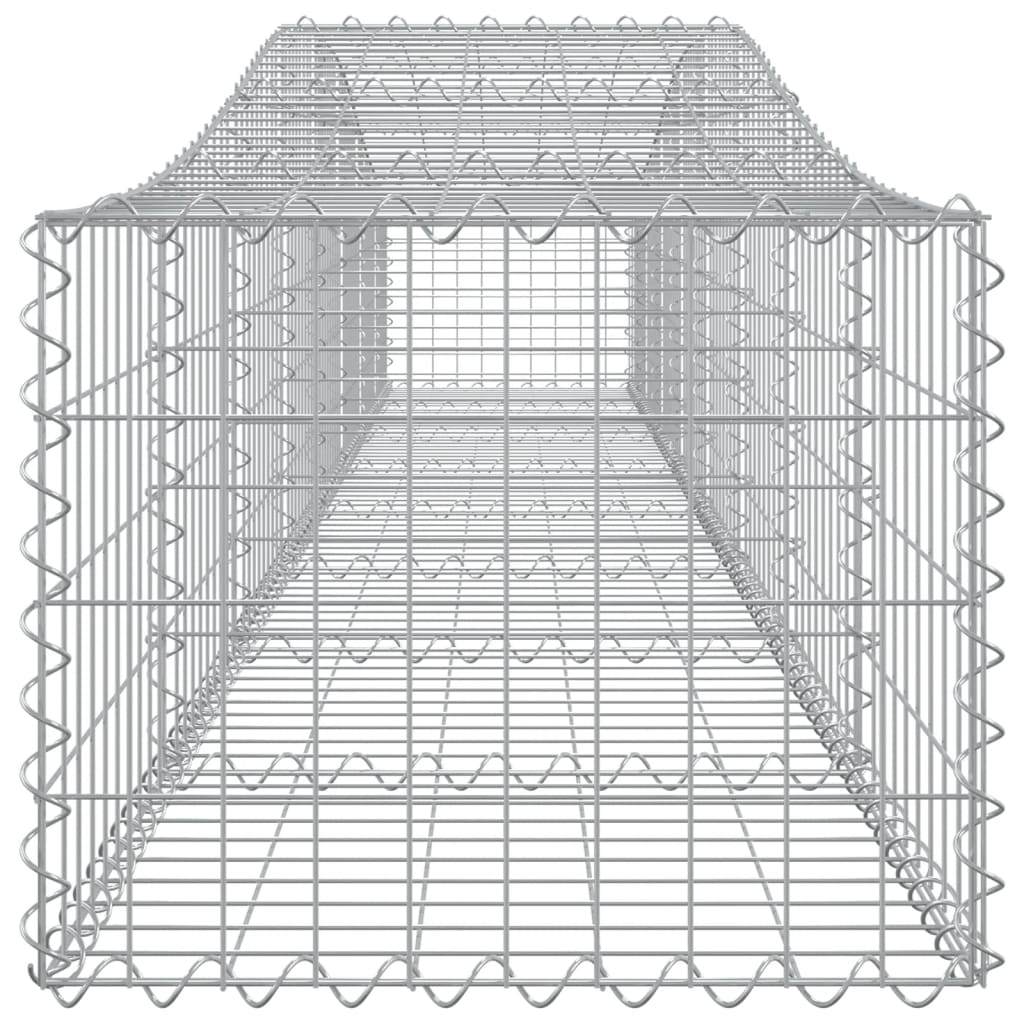10 Cesti Gabbioni ad Arco in Ferro Zincato 400x50x40/60 cm