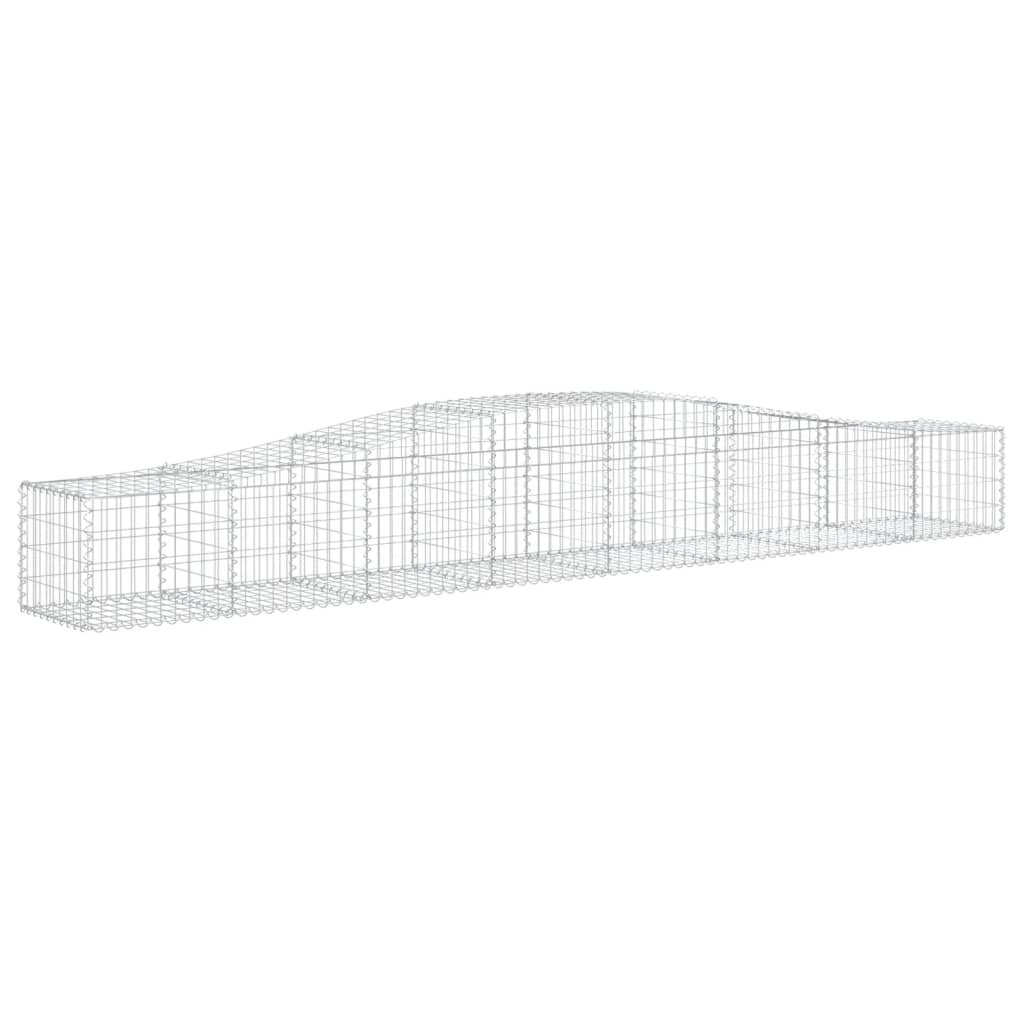 Cesti Gabbioni ad Arco 20 pz 400x50x40/60 cm Ferro Zincato