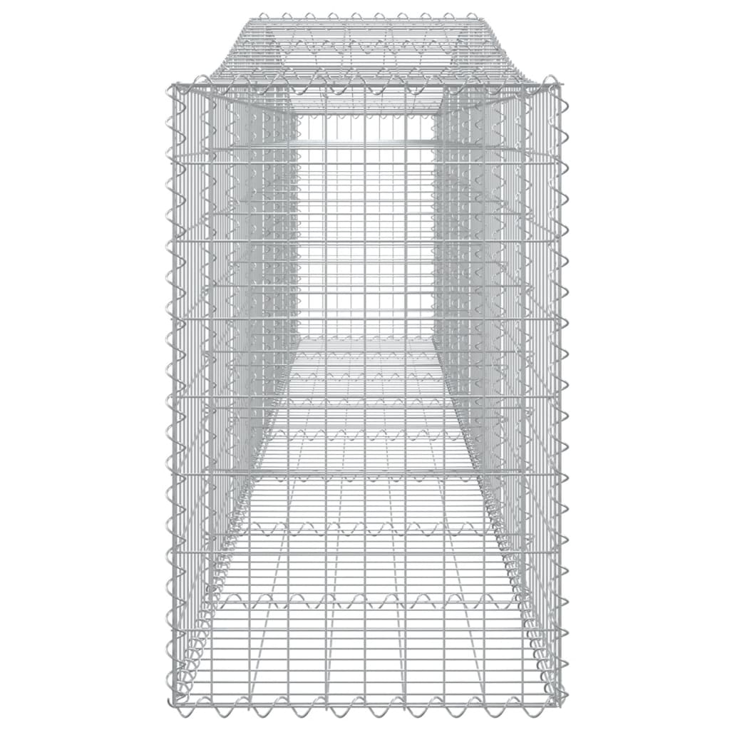 Cesti Gabbioni ad Arco 2 pz 400x50x80/100 cm Ferro Zincato