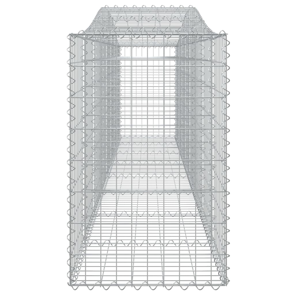Cesti Gabbioni ad Arco 8 pz 400x50x80/100 cm Ferro Zincato