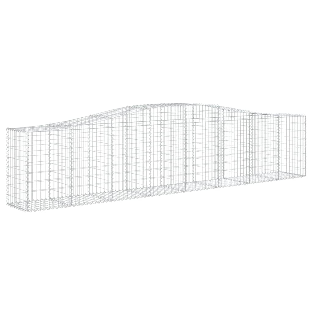 Cesti Gabbioni ad Arco 9 pz 400x50x80/100 cm Ferro Zincato