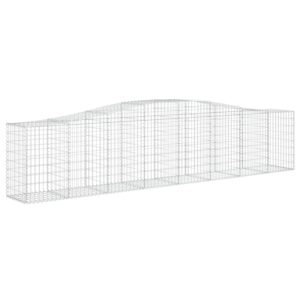 Cesti Gabbioni ad Arco 25 pz 400x50x80/100 cm Ferro Zincato