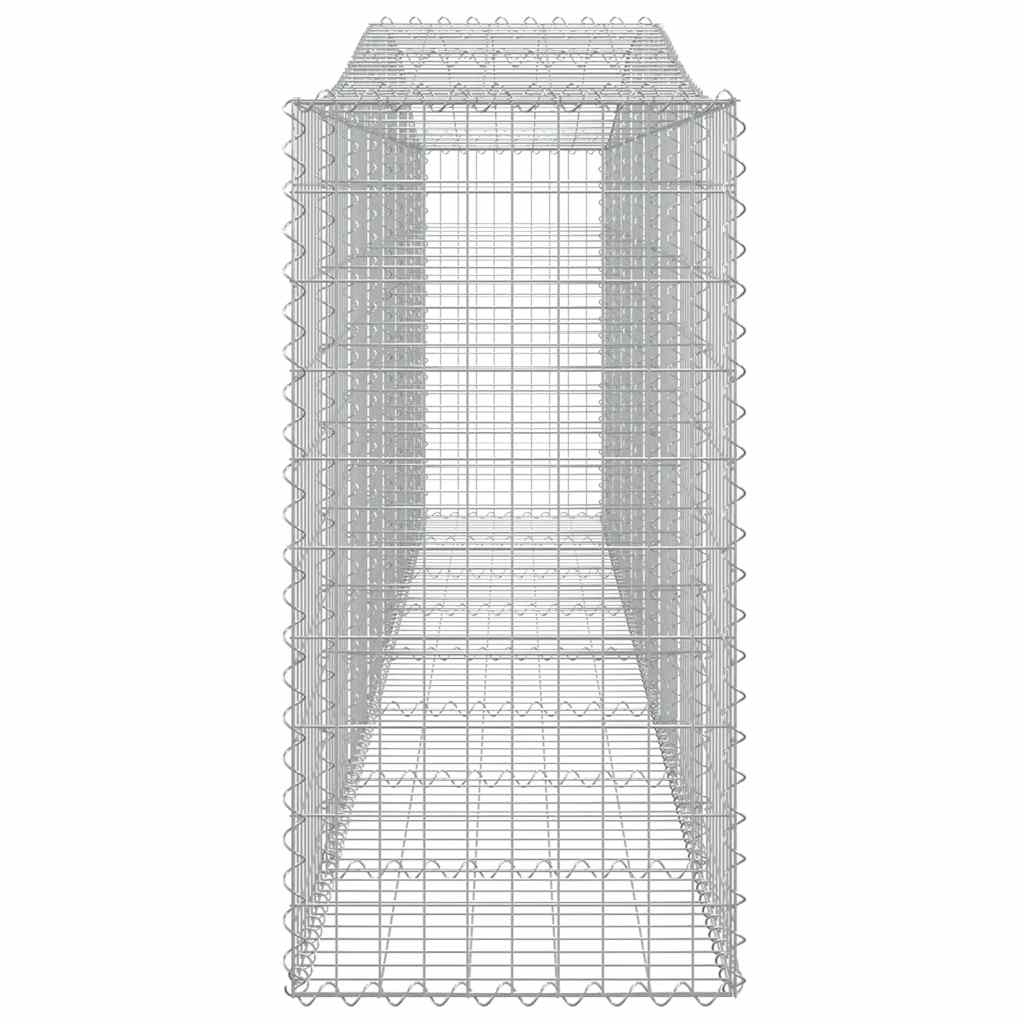 Cesti Gabbioni ad Arco 9 pz 400x50x100/120 cm Ferro Zincato