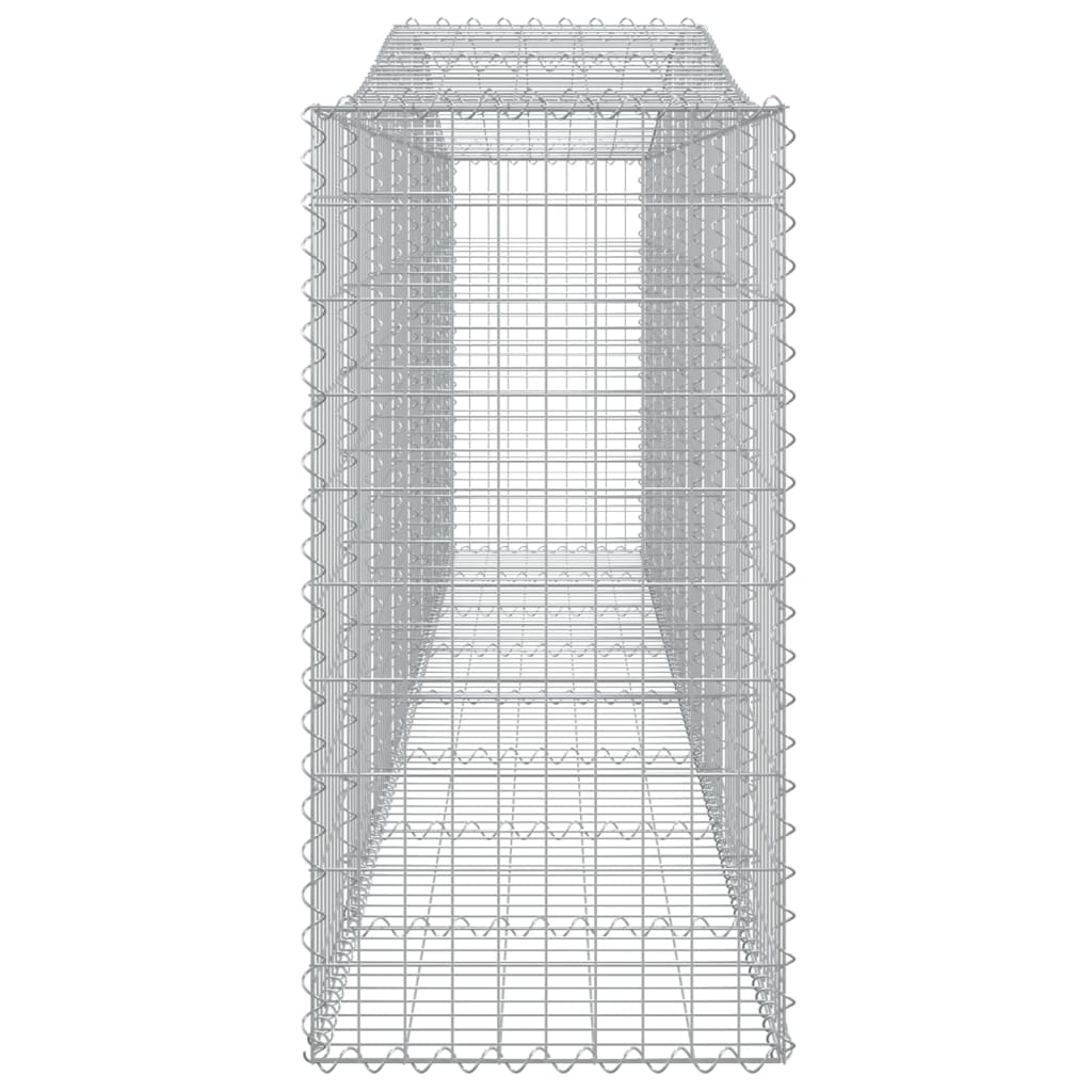 Cesti Gabbioni ad Arco 10 pz 400x50x100/120 cm Ferro Zincato