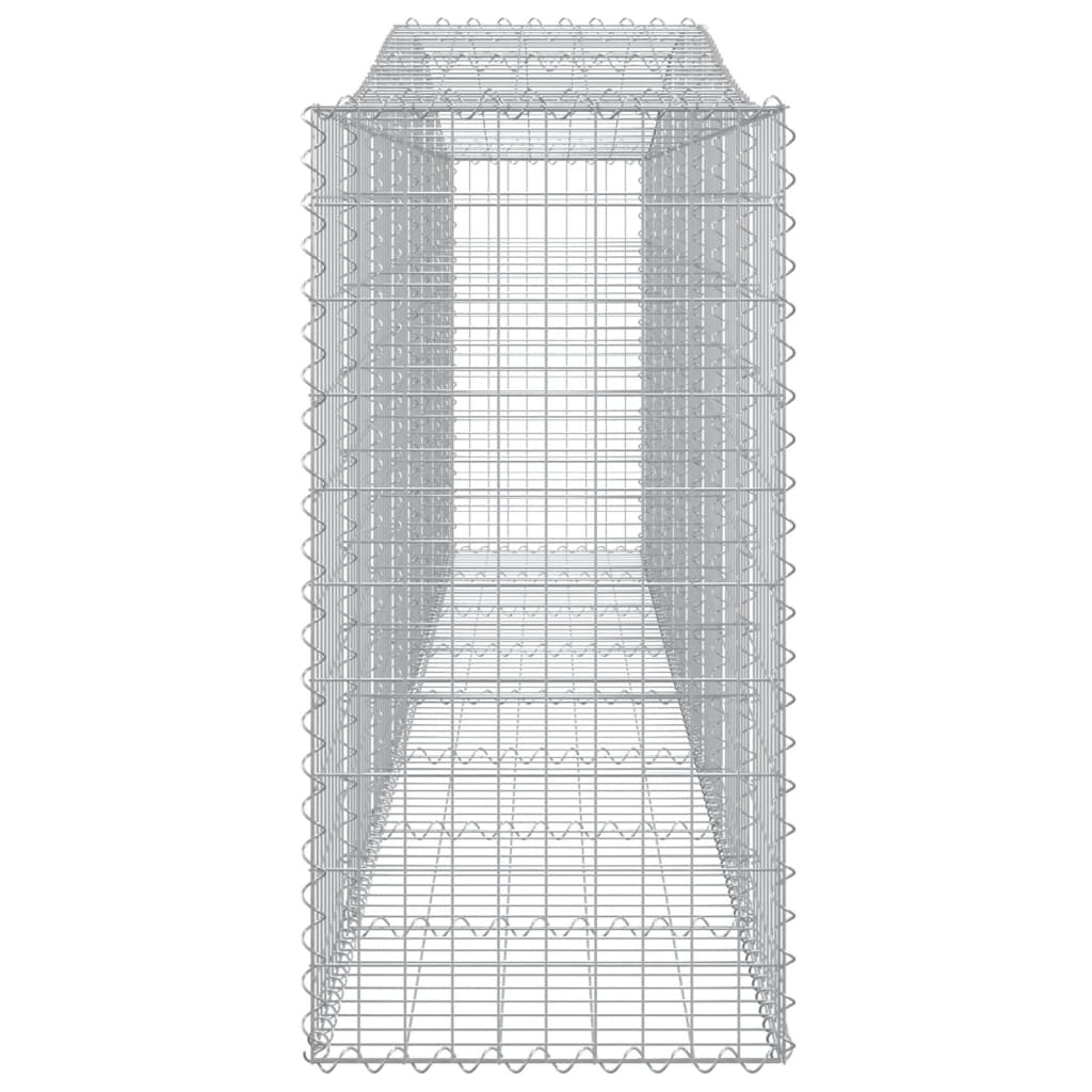 Cesti Gabbioni ad Arco 15 pz 400x50x100/120 cm Ferro Zincato