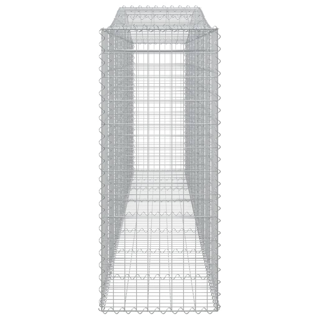 Cesti Gabbioni ad Arco 3 pz 400x50x120/140 cm Ferro Zincato
