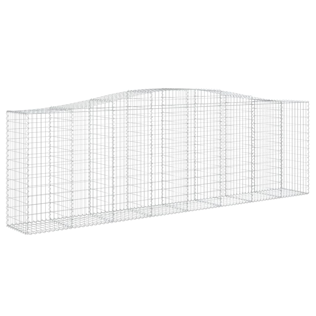 Cesti Gabbioni ad Arco 8 pz 400x50x120/140 cm Ferro Zincato