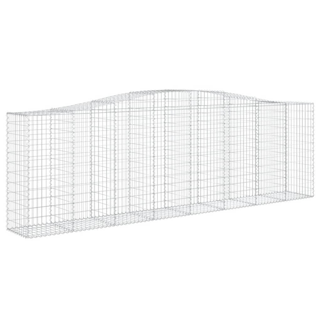 Cesti Gabbioni ad Arco 20 pz 400x50x120/140 cm Ferro Zincato