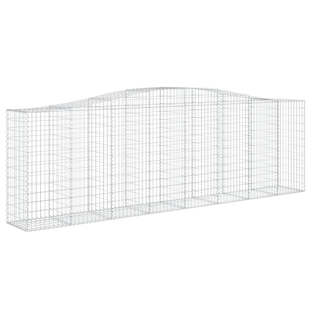 Cesti Gabbioni ad Arco 25 pz 400x50x120/140 cm Ferro Zincato