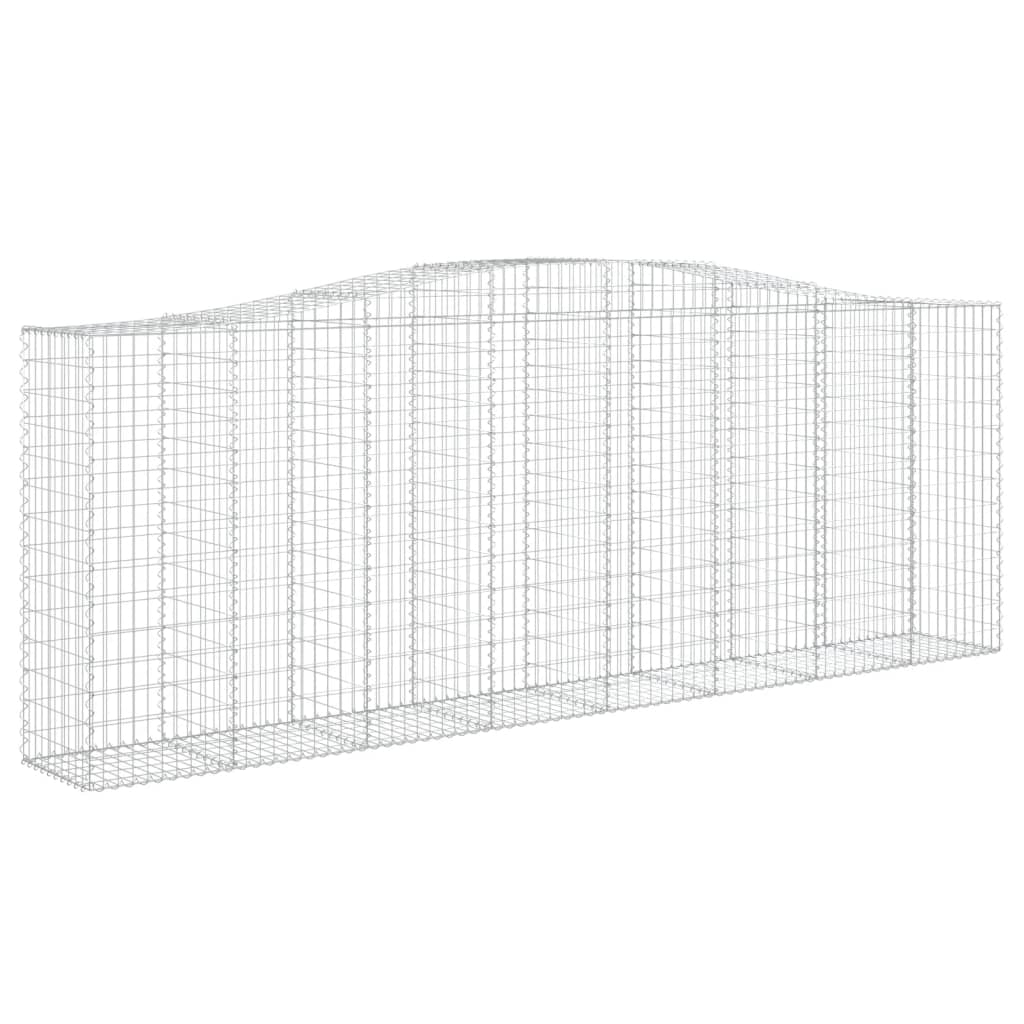 Cesti Gabbioni ad Arco 6 pz 400x50x140/160 cm Ferro Zincato