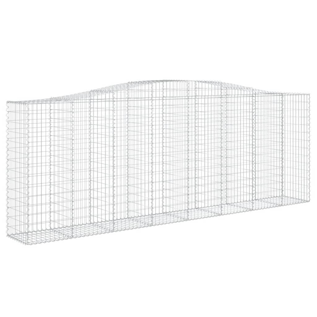Cesti Gabbioni ad Arco 9 pz 400x50x140/160 cm Ferro Zincato