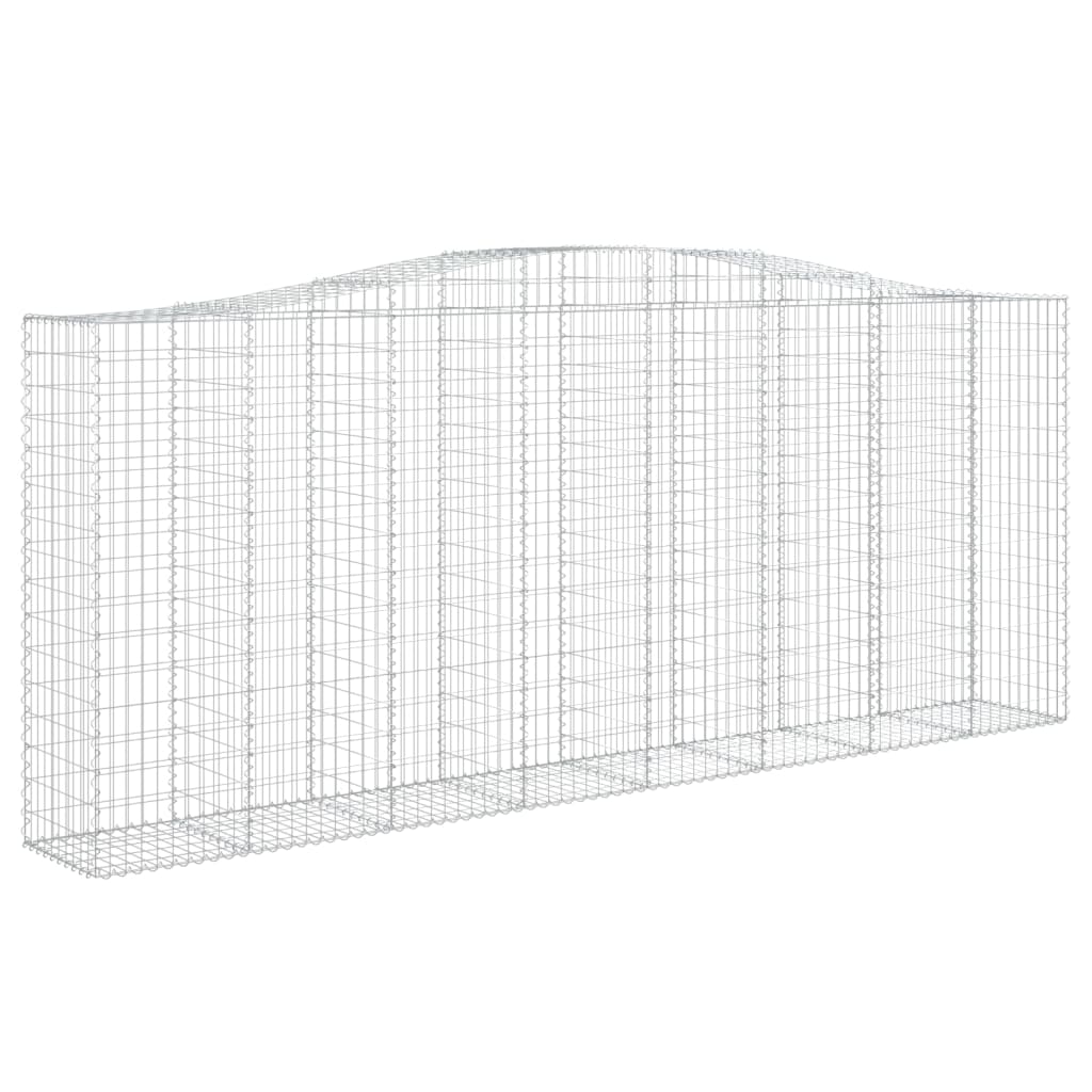 Cesti Gabbioni ad Arco 8 pz 400x50x160/180 cm Ferro Zincato