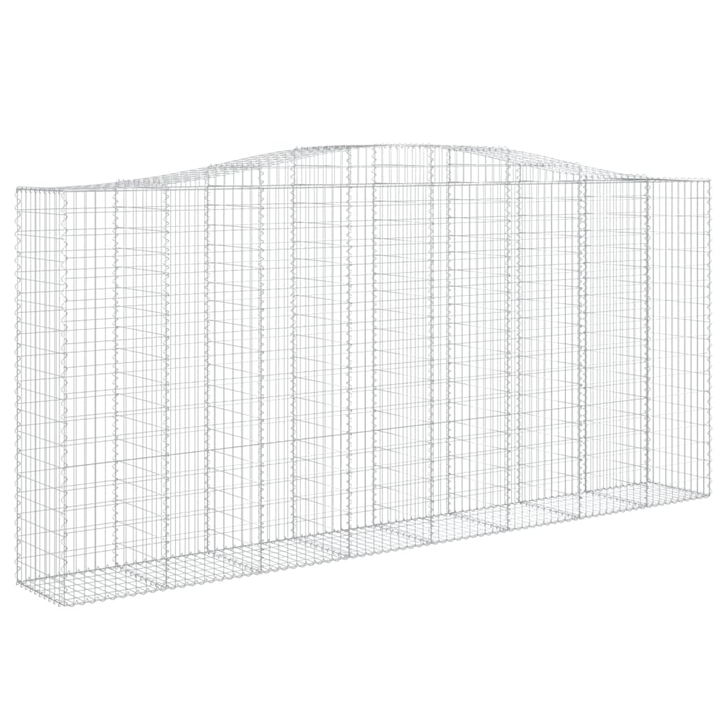 Cesti Gabbioni ad Arco 3 pz 400x50x180/200 cm Ferro Zincato