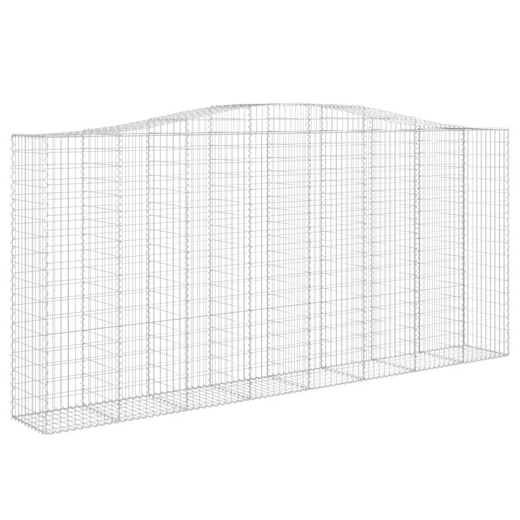 Cesti Gabbioni ad Arco 6 pz 400x50x180/200 cm Ferro Zincato