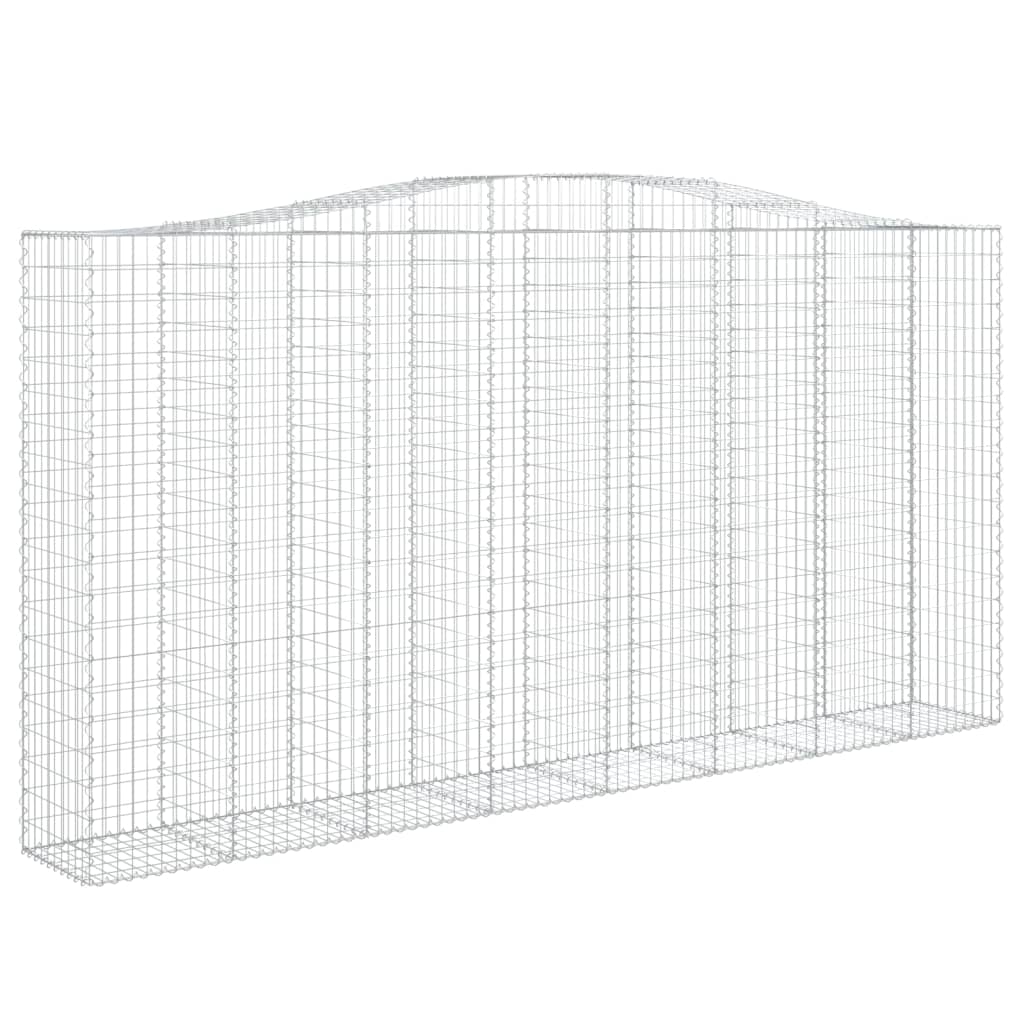 Cesti Gabbioni ad Arco 2 pz 400x50x200/220 cm Ferro Zincato