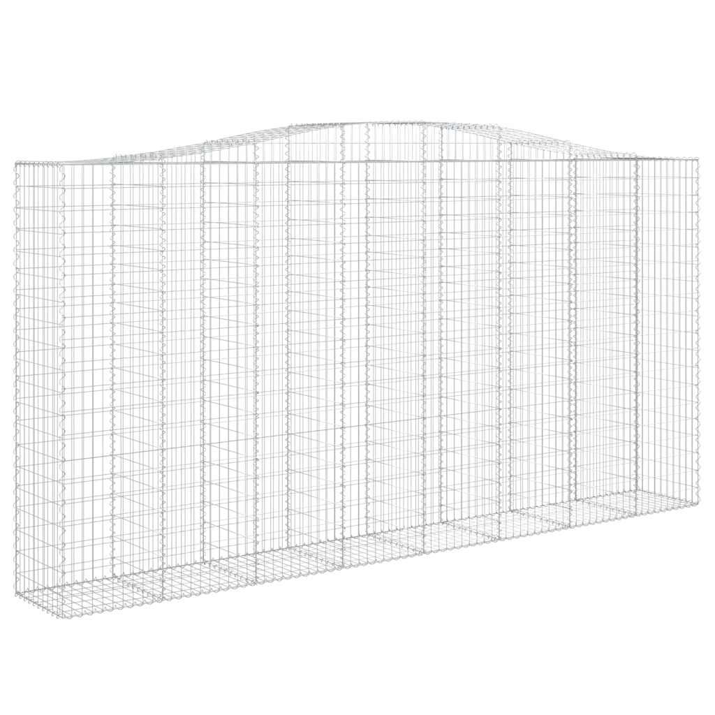 Cesti Gabbioni ad Arco 3 pz 400x50x200/220 cm Ferro Zincato