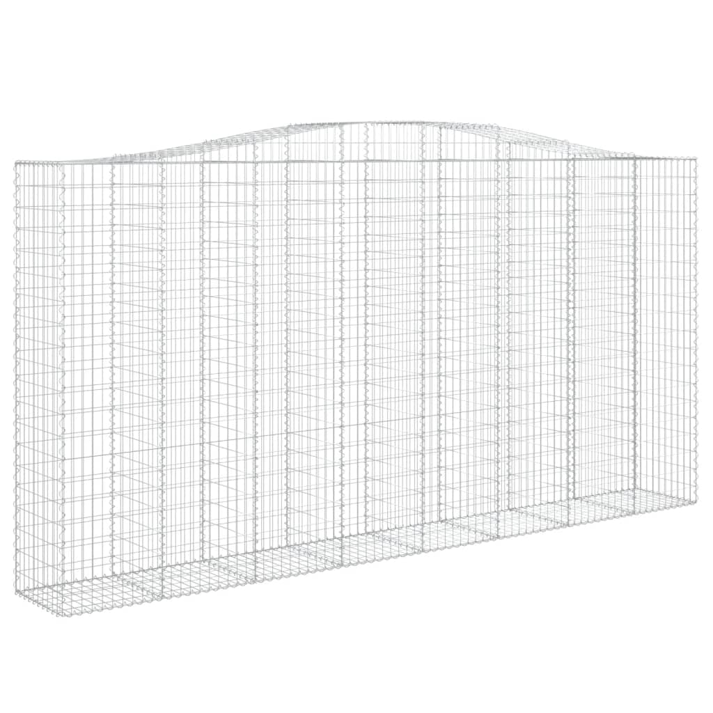 Cesti Gabbioni ad Arco 15 pz 400x50x200/220 cm Ferro Zincato