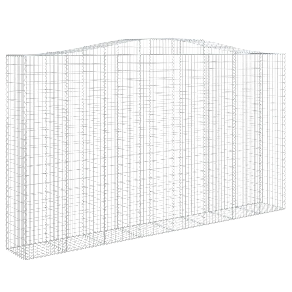 Cesti Gabbioni ad Arco 4 pz 400x50x220/240 cm Ferro Zincato