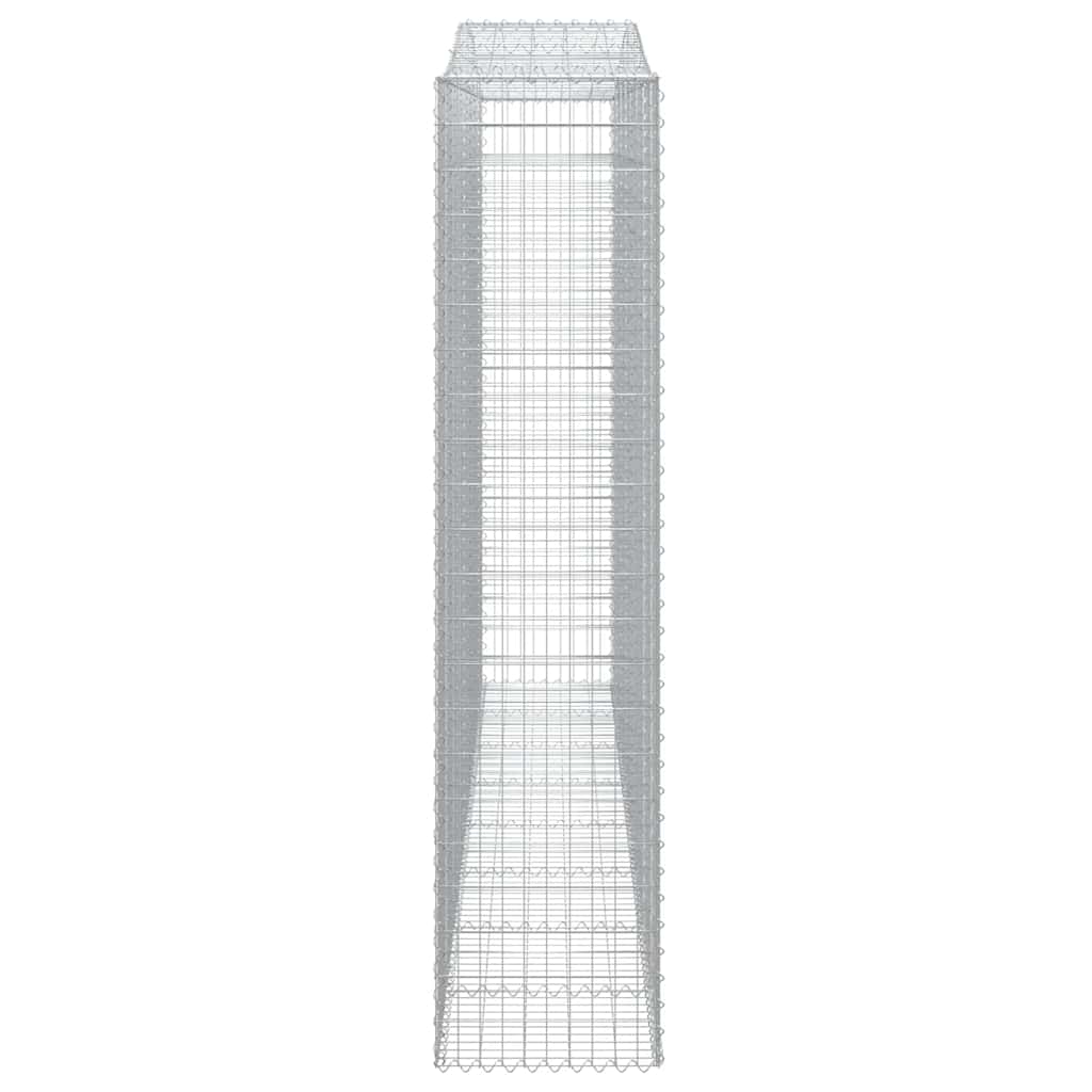 Cesti Gabbioni ad Arco 6 pz 400x50x220/240 cm Ferro Zincato