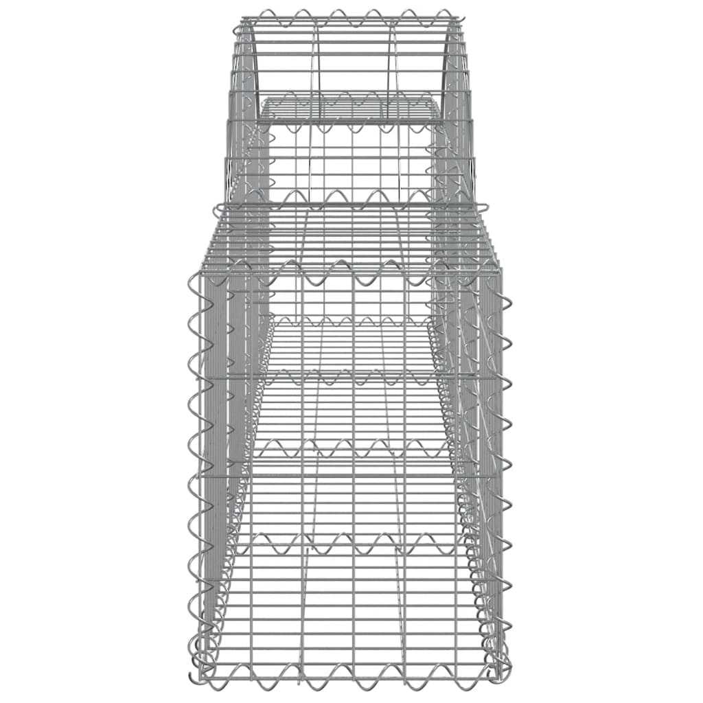 Cesti Gabbioni ad Arco 20 pz 200x30x40/60 cm Ferro Zincato