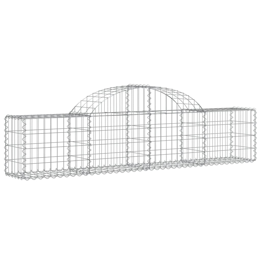 Cesti Gabbioni ad Arco 50 pz 200x30x40/60 cm Ferro Zincato