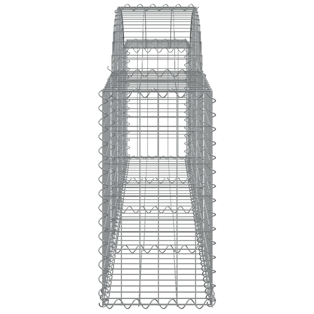 Cesti Gabbioni ad Arco 12 pz 200x30x60/80 cm Ferro Zincato