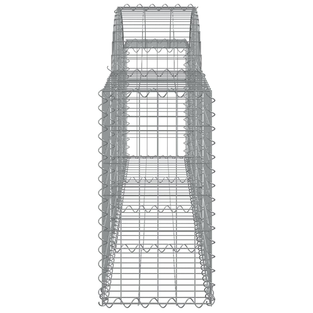 Cesti Gabbioni ad Arco 25 pz 200x30x60/80 cm Ferro Zincato