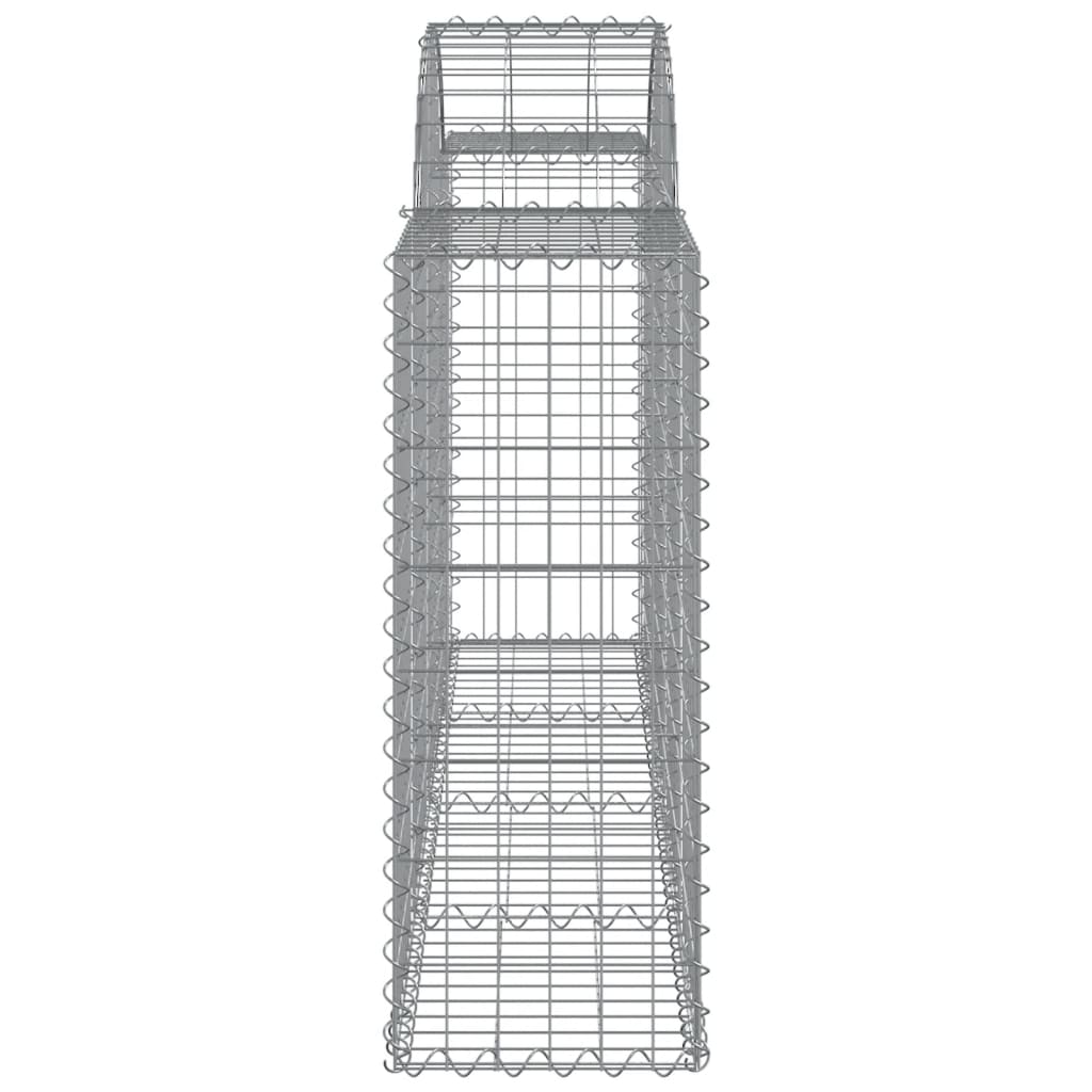Cesti Gabbioni ad Arco 10 pz 200x30x80/100 cm Ferro Zincato