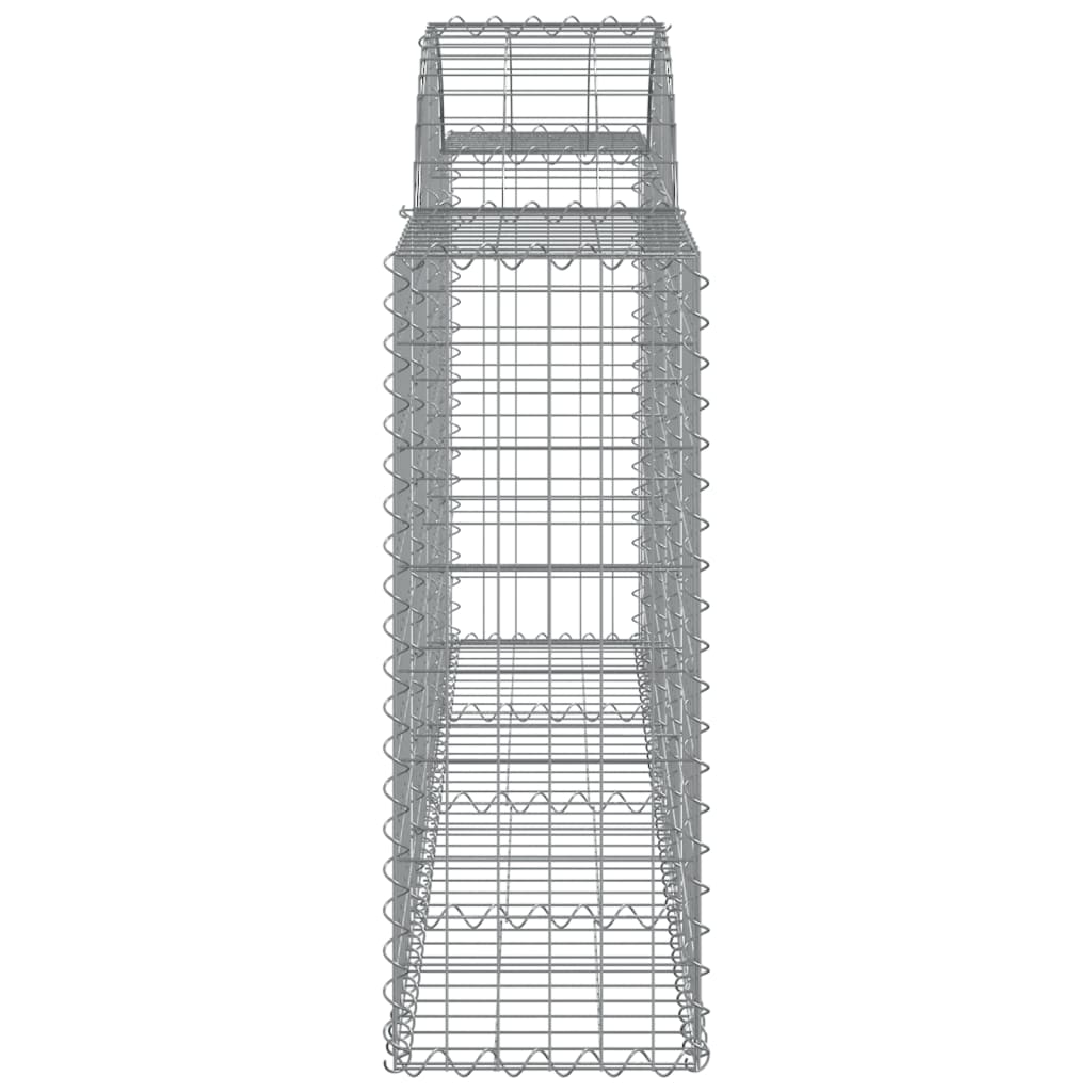 Cesti Gabbioni ad Arco 12 pz 200x30x80/100 cm Ferro Zincato