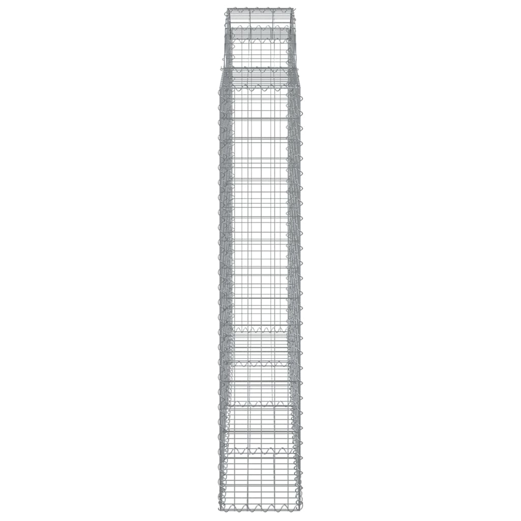 Cesti Gabbioni ad Arco 4 pz 200x30x160/180 cm Ferro Zincato