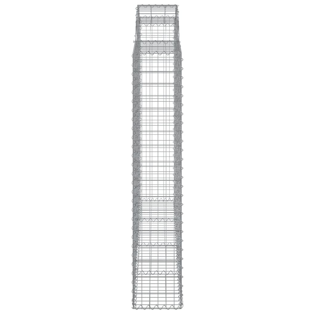 Cesti Gabbioni ad Arco 13 pz 200x30x160/180 cm Ferro Zincato