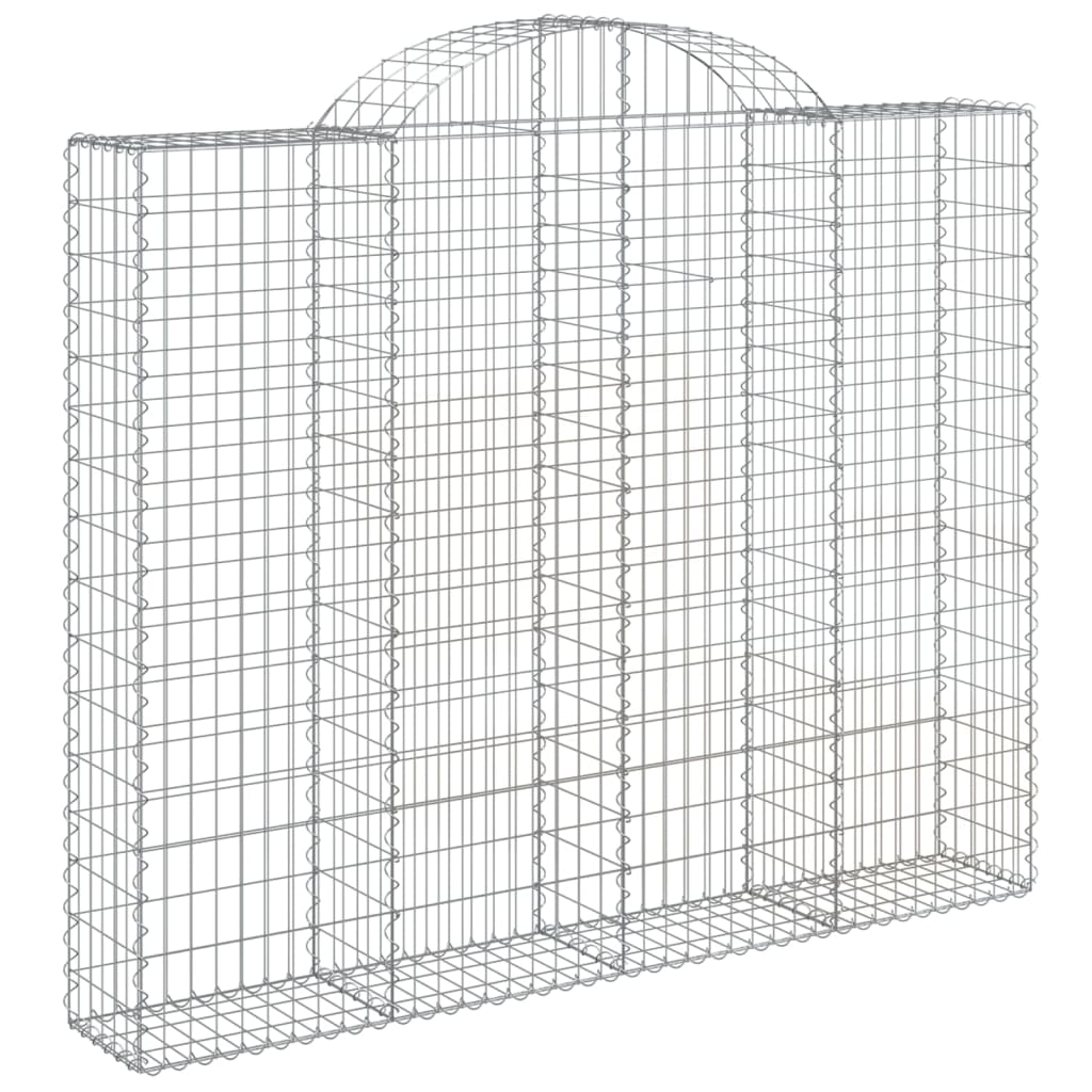 Cesti Gabbioni ad Arco 14 pz 200x30x160/180 cm Ferro Zincato
