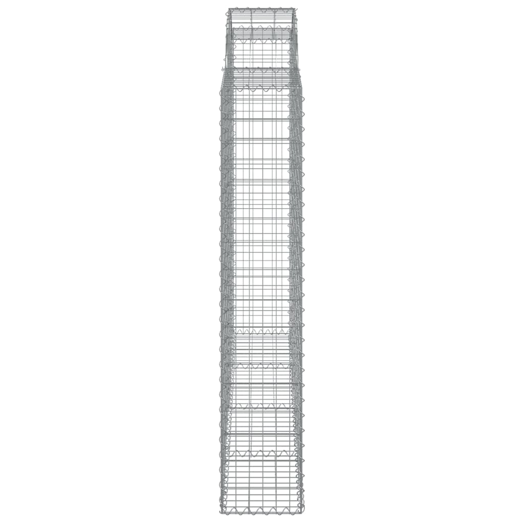Cesti Gabbioni ad Arco 14 pz 200x30x160/180 cm Ferro Zincato