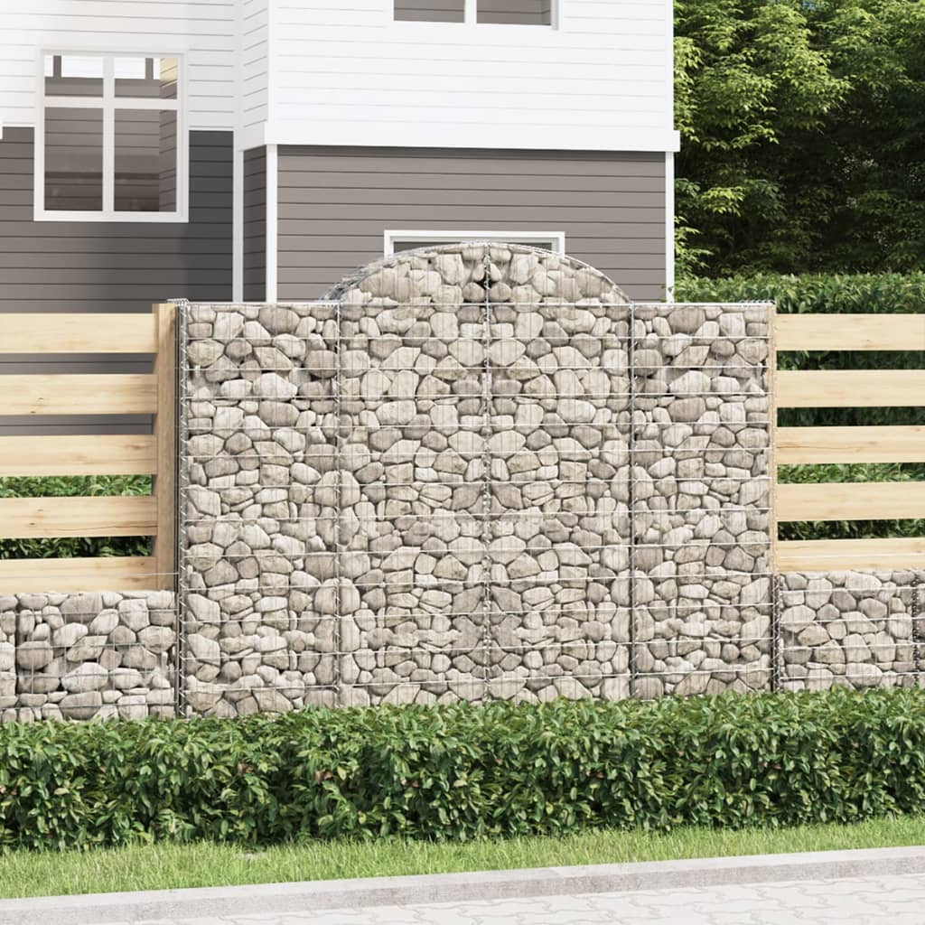 Cesti Gabbioni ad Arco 30 pz 200x30x160/180 cm Ferro Zincato