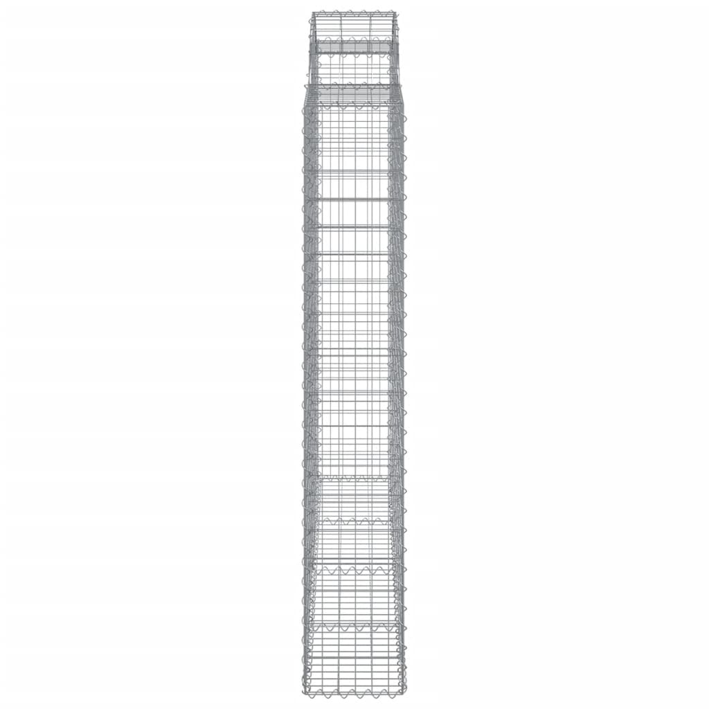 Cesti Gabbioni ad Arco 2 pz 200x30x180/200 cm Ferro Zincato