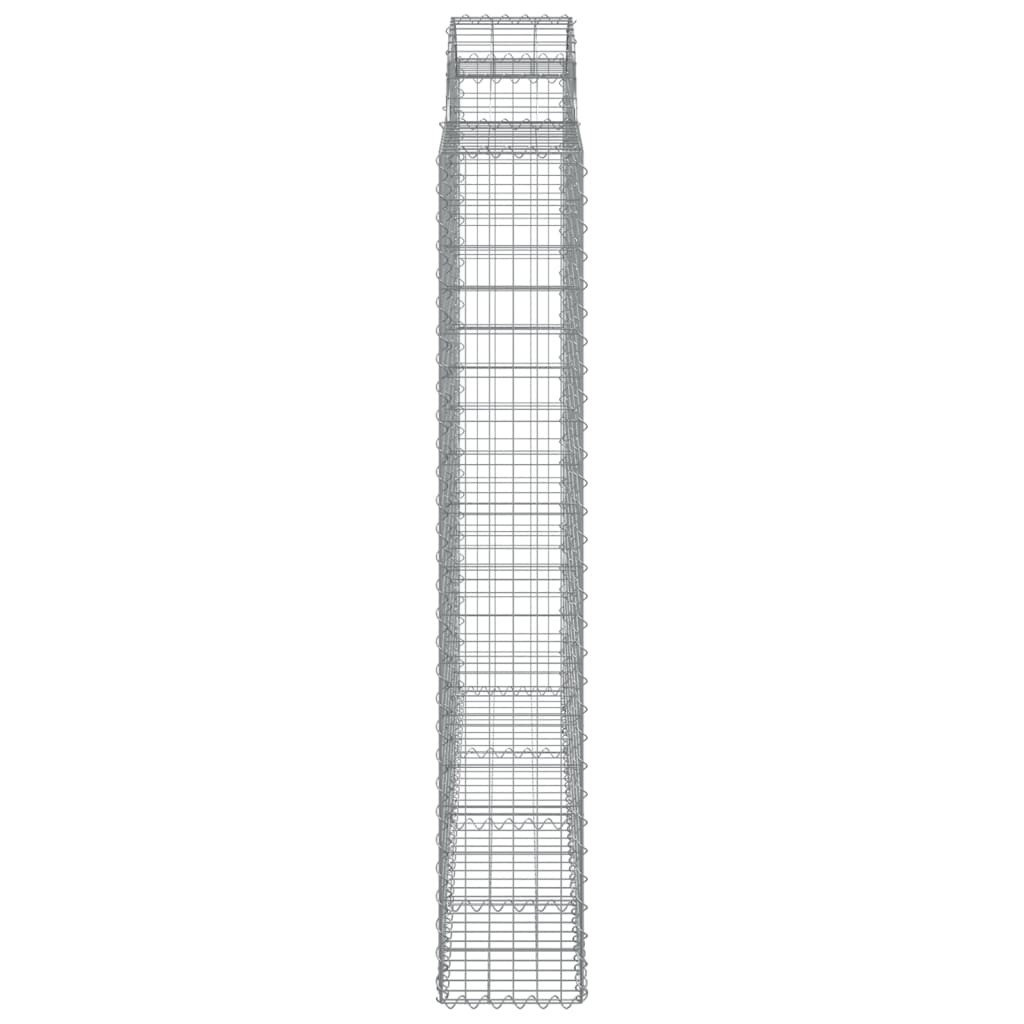 Cesti Gabbioni ad Arco 3 pz 200x30x180/200 cm Ferro Zincato