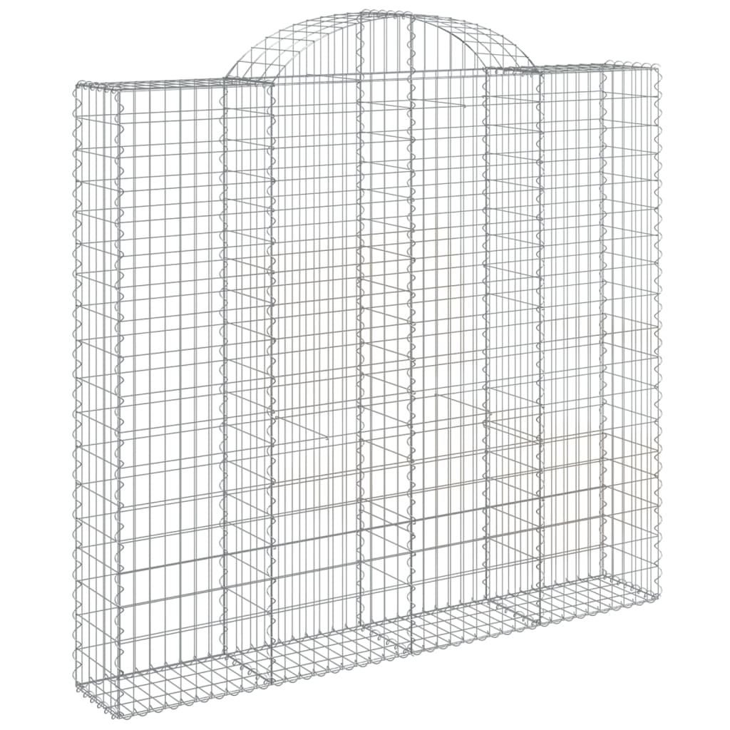 Cesti Gabbioni ad Arco 7 pz 200x30x180/200 cm Ferro Zincato