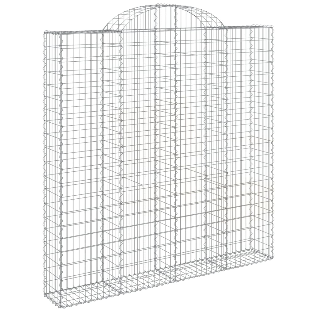 Cesti Gabbioni ad Arco 18 pz 200x30x200/220 cm Ferro Zincato